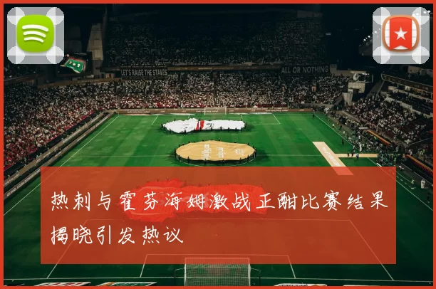 热刺与霍芬海姆激战正酣比赛结果揭晓引发热议